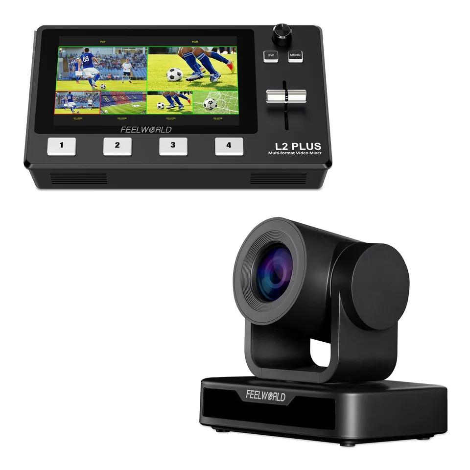 Feelworld L2 Plus Switcher Video + USB10X Camera PTZ Kit
