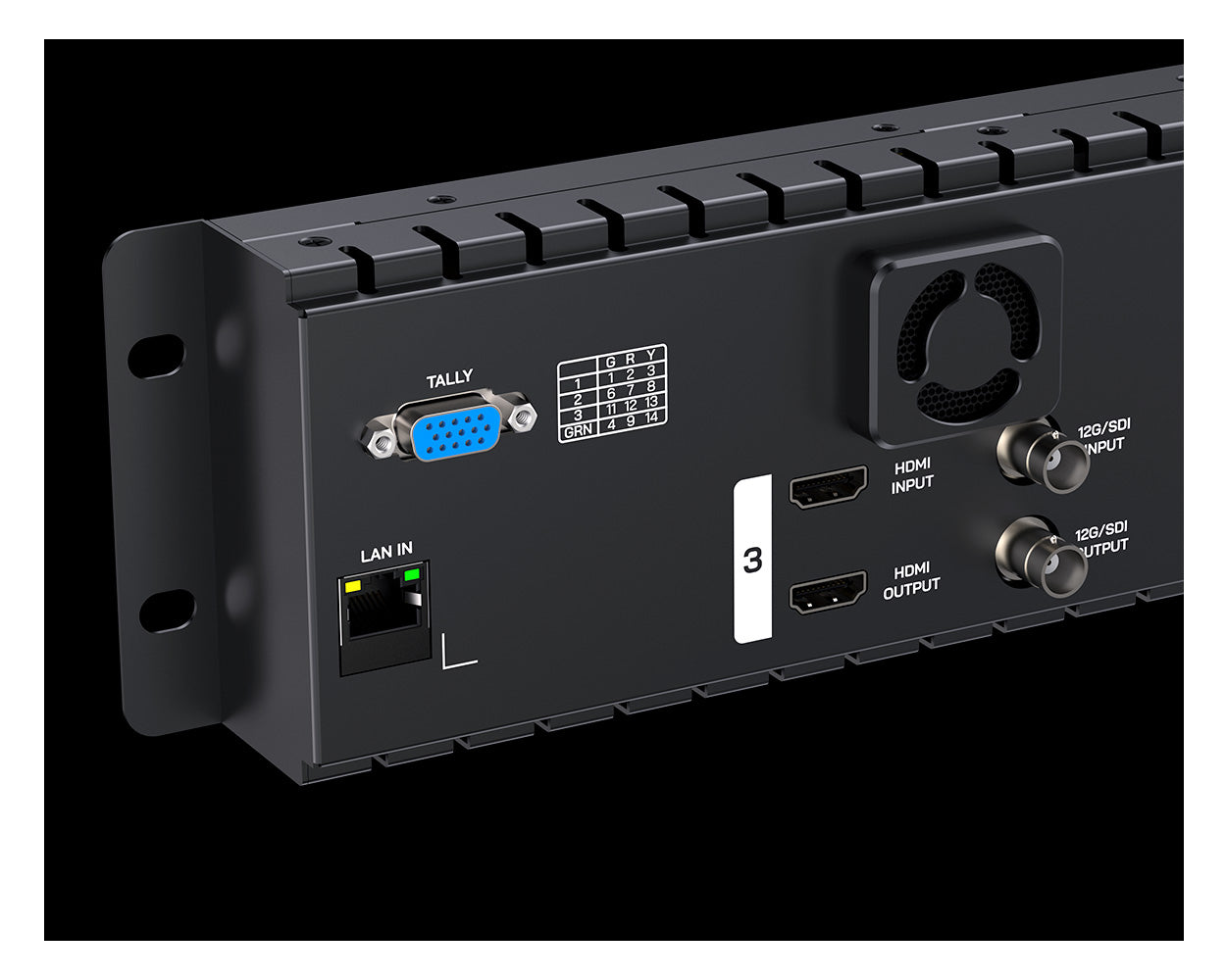Feelworld FRM501G Monitor Rack 2RU Triplo 5.5" 12G SDI 4K