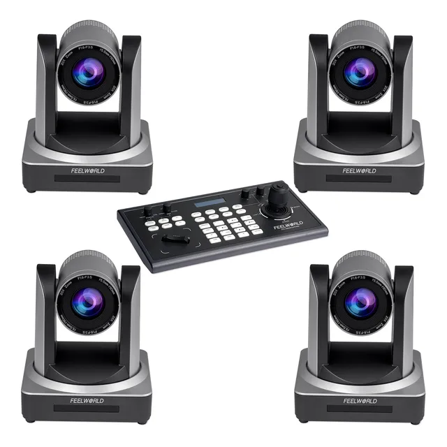 Feelworld KBC10 + 4 POE20X Kit PTZ Controller e Camere 20X