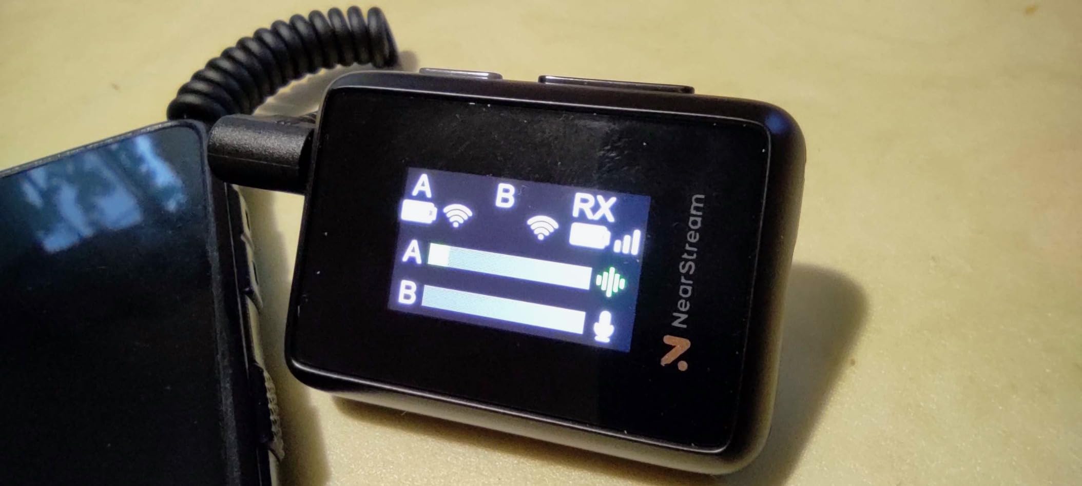 NearStream AWM20T lavalier wireless 200 m con display