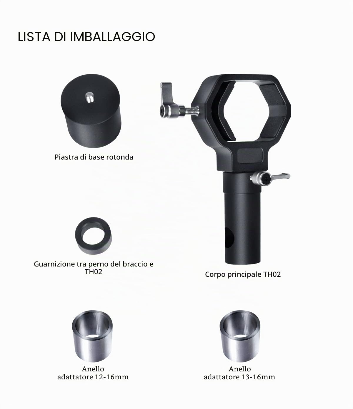 DigitalFoto TH02 Adattatore Gimbal Steadicam Gilet 15 kg