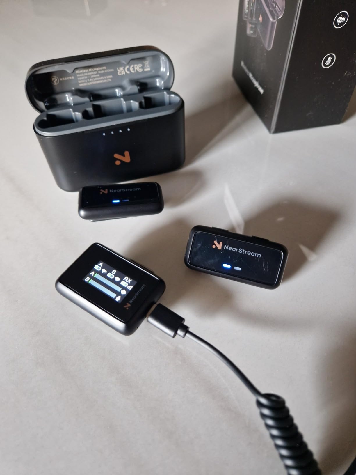 NearStream AWM20T Microfono Lavalier Wireless Doppio 200m