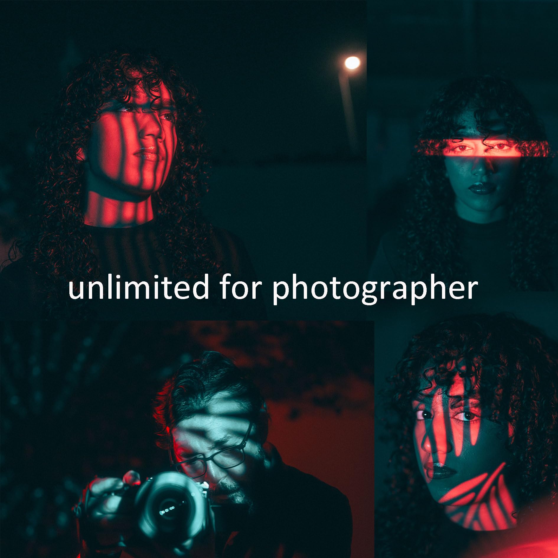 DigitalFoto FS-100SL Snoot Ottico Bowens con 25 Gobo LED