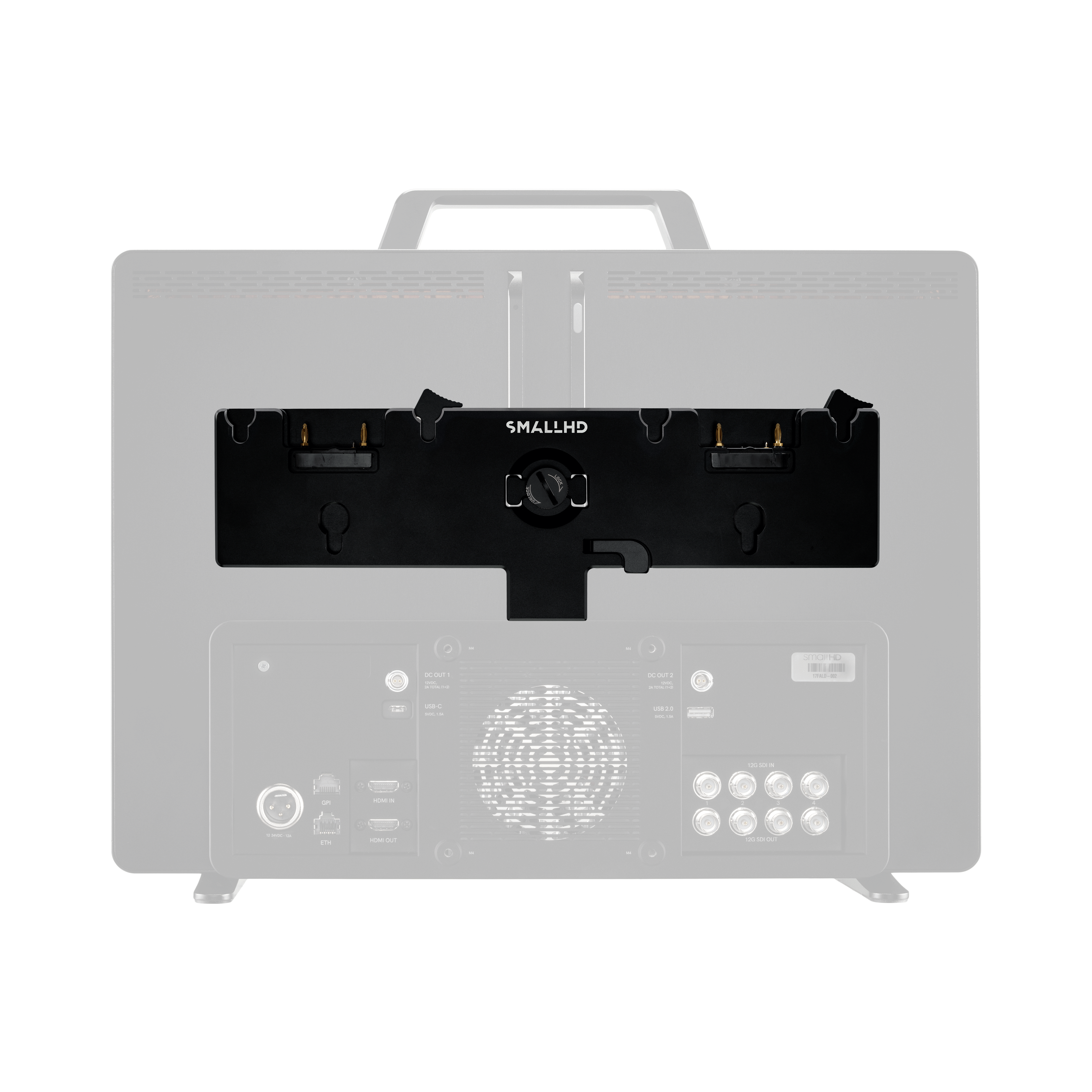 SmallHD Dual Gold Mount Plus staffa batterie 4K 14V/26V