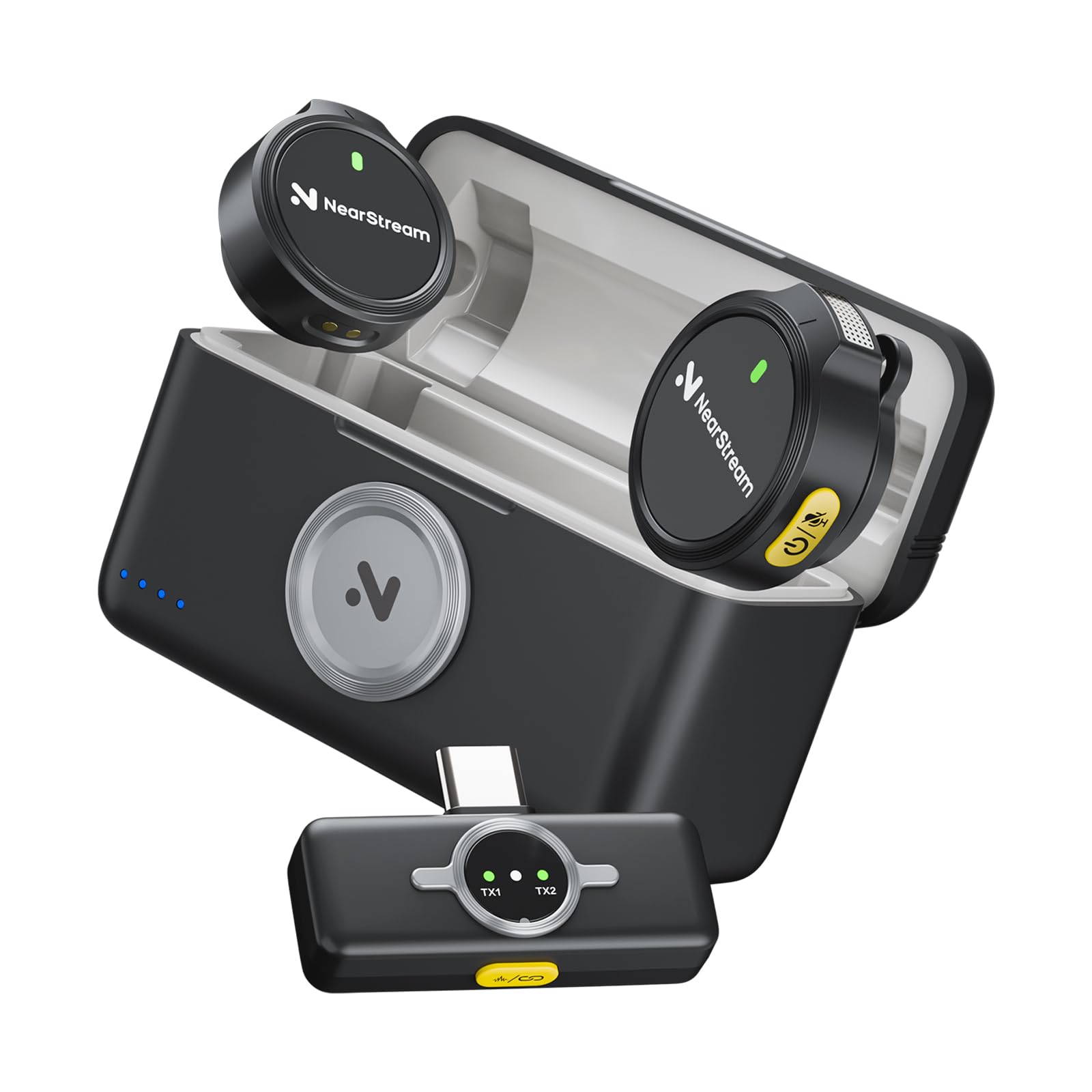 NearStream AWM25T microfono lavalier wireless Type-C 50m