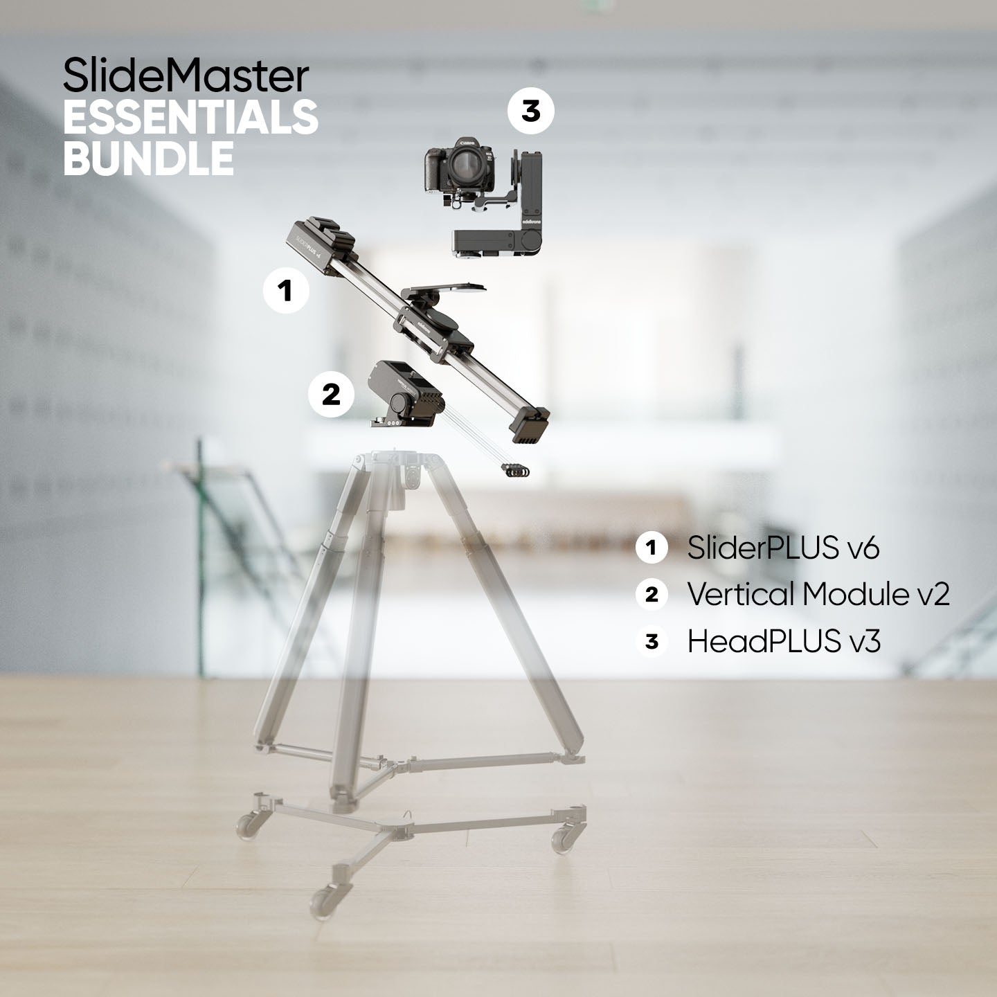 Edelkrone SlideMaster Essentials bundle slider SliderPLUS v6