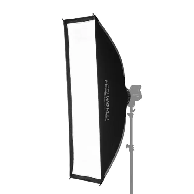 Feelworld FSR120 softbox 30x120 Bowens strip con griglia