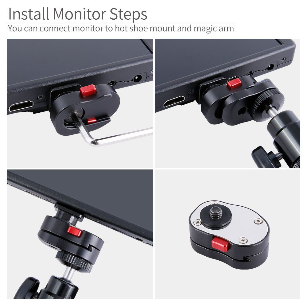 Feelworld Piastra Sgancio Rapido Monitor Field 3,5-7" 1/4"