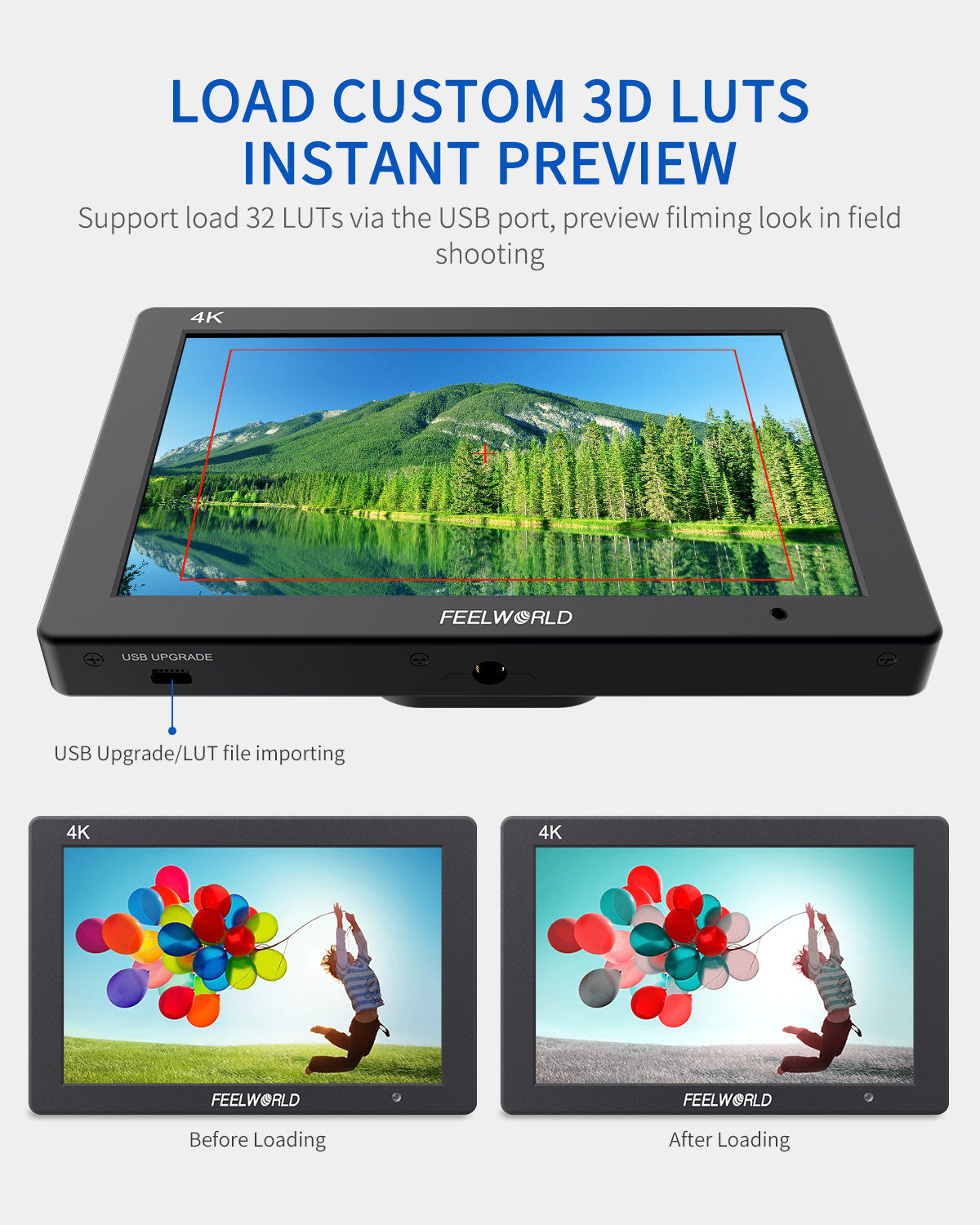 Feelworld T7 Plus Monitor on camera 7" Full HD HDMI