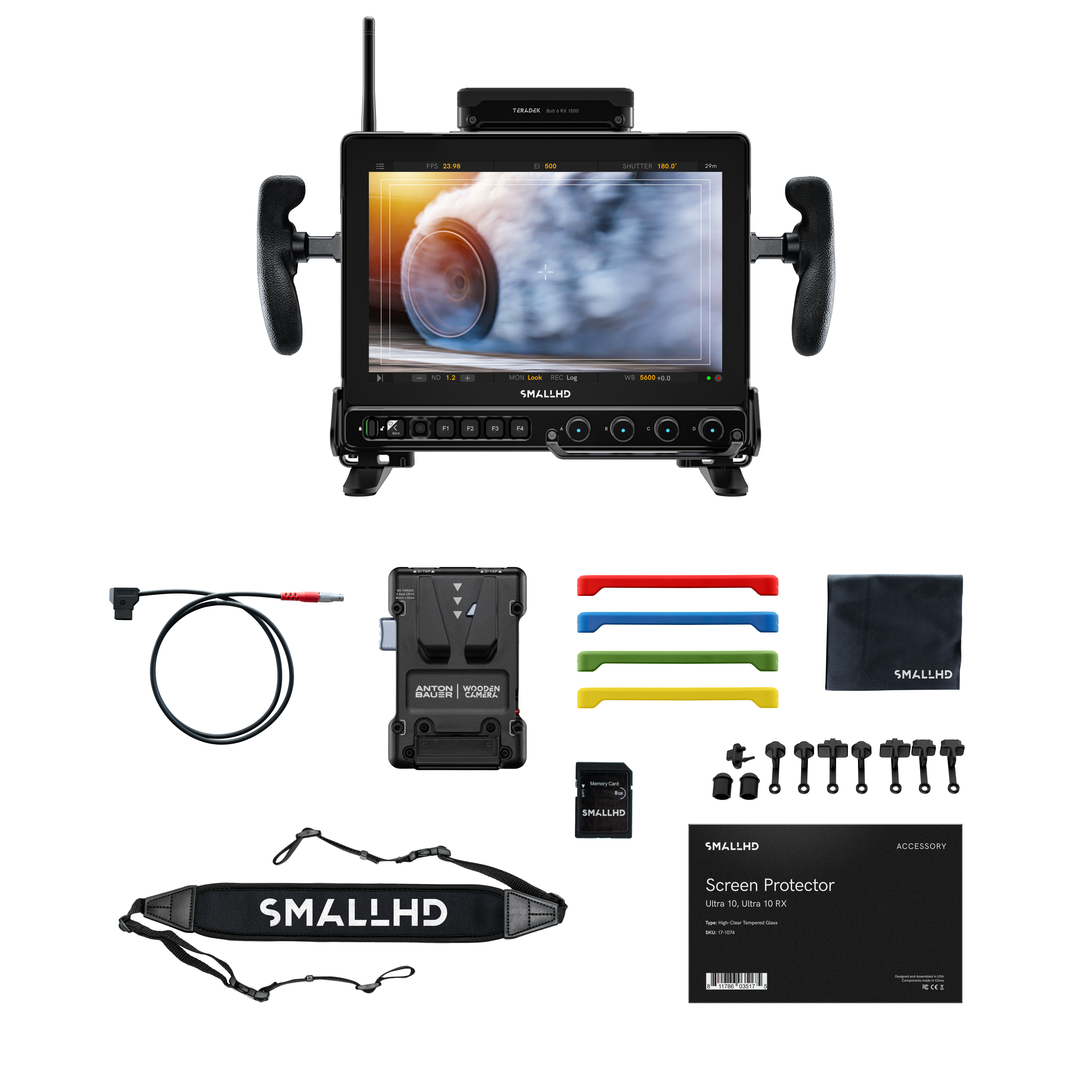 SmallHD Ultra 10 Bolt 6 RX monitor video 10" Gold Mount 750ft