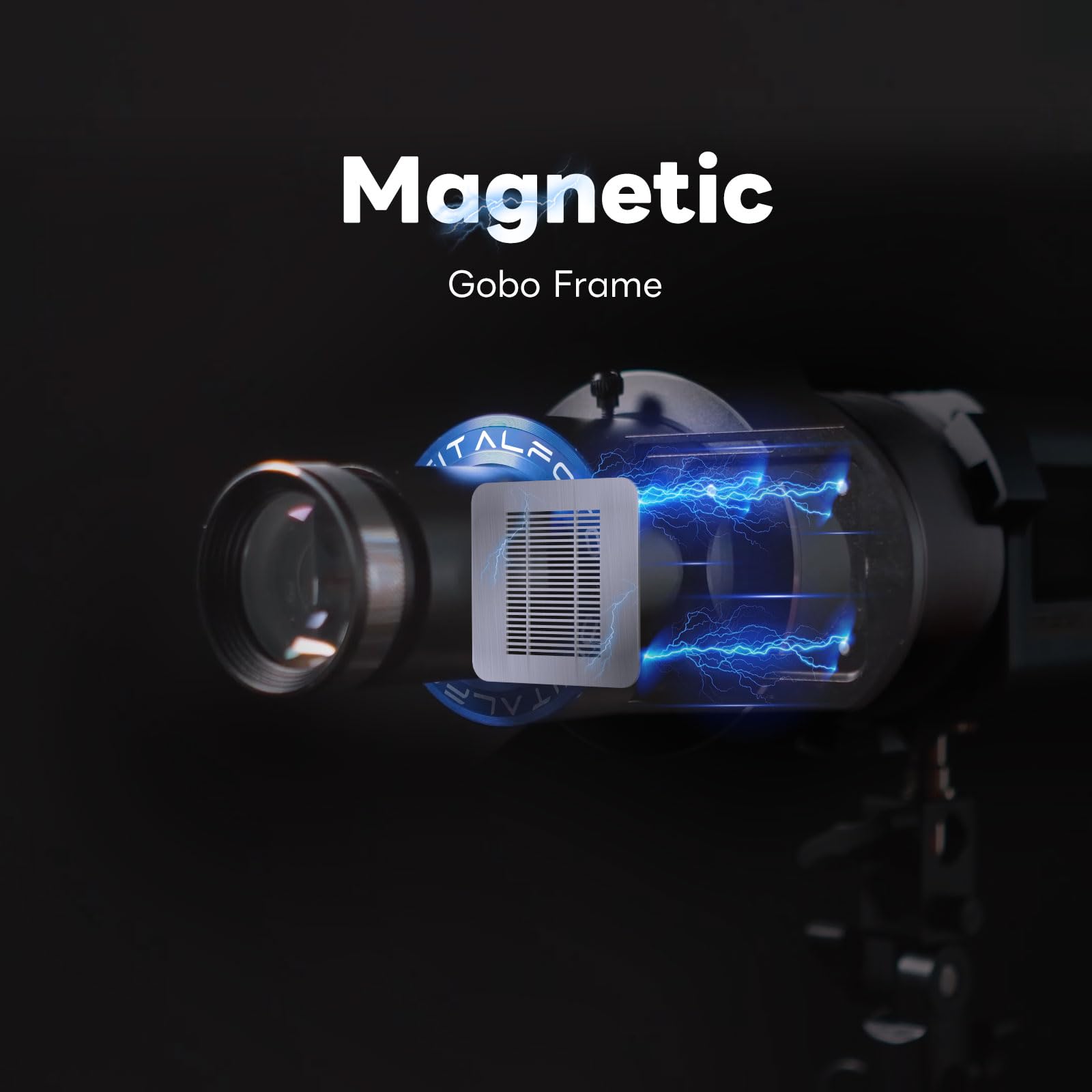 DigitalFoto FS-100SL Snoot Ottico Bowens con 25 Gobo LED