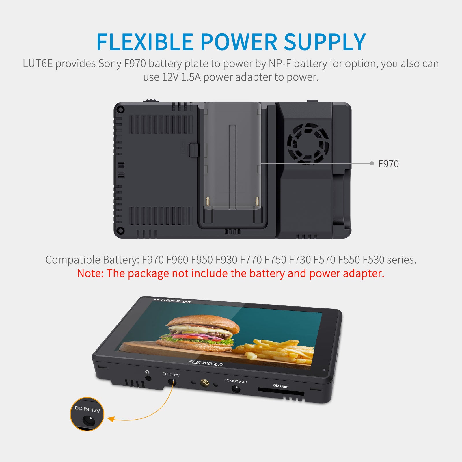 Feelworld LUT6E Monitor Field 6" Touch 1600nit HDMI 4K