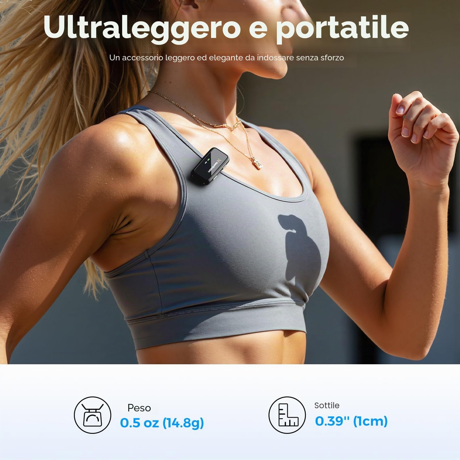 NearStream AWM20T lavalier wireless 200 m con display