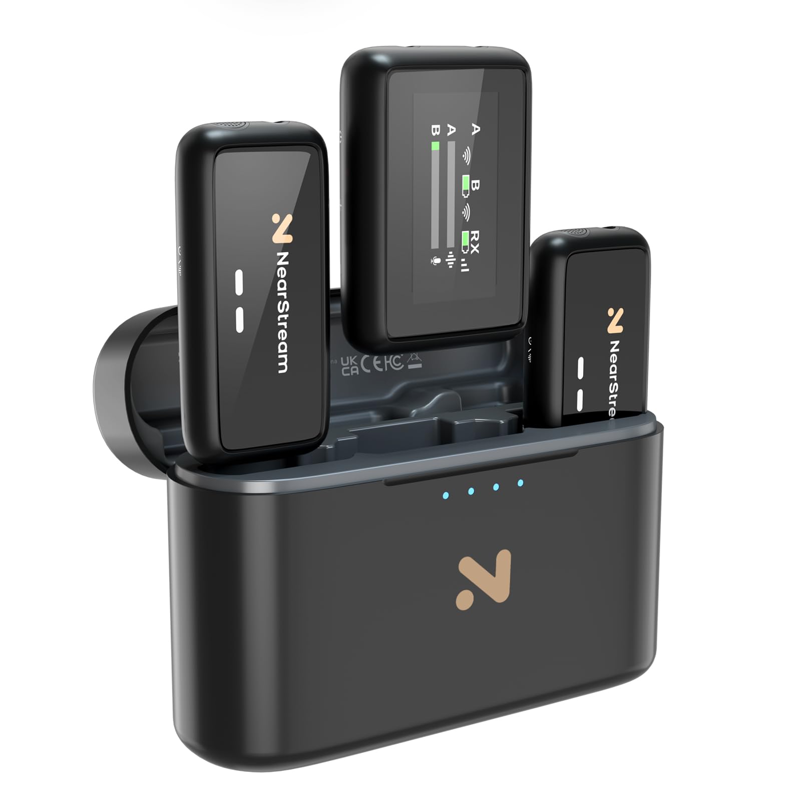 NearStream AWM20T Microfono Lavalier Wireless Doppio 200m