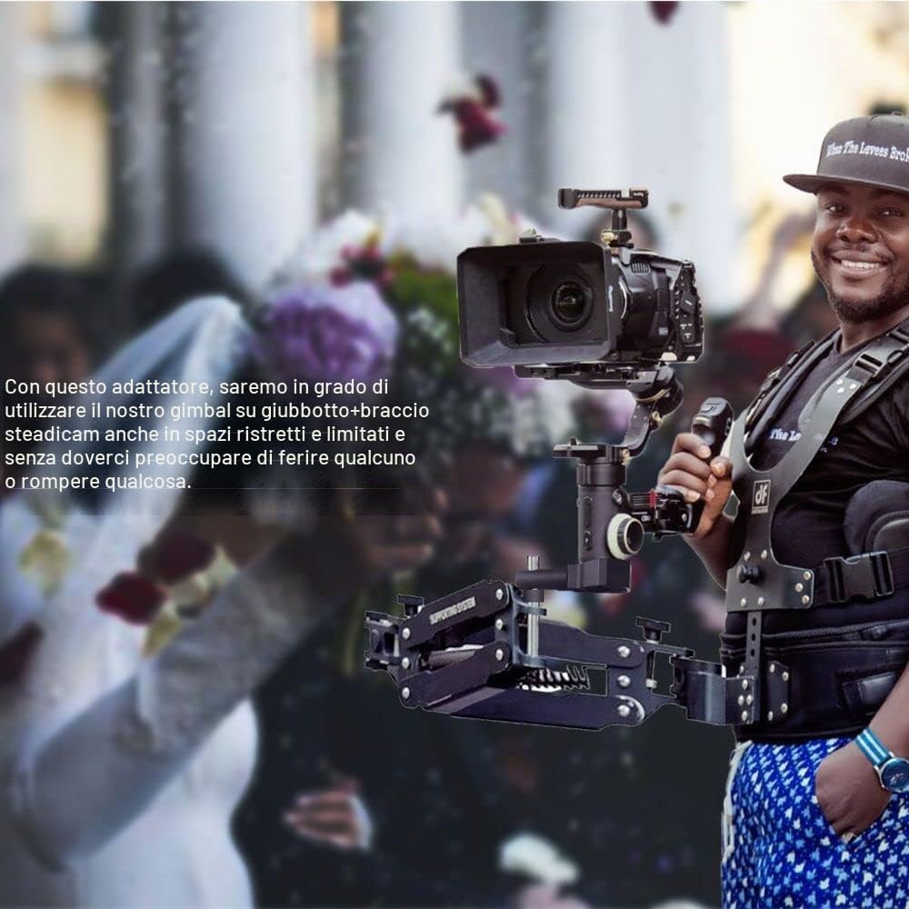 DigitalFoto TH02 Adattatore Gimbal Steadicam Gilet 15 kg