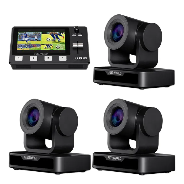 Feelworld L2 PLUS USB10X Kit Regia Video 3 Camere PTZ