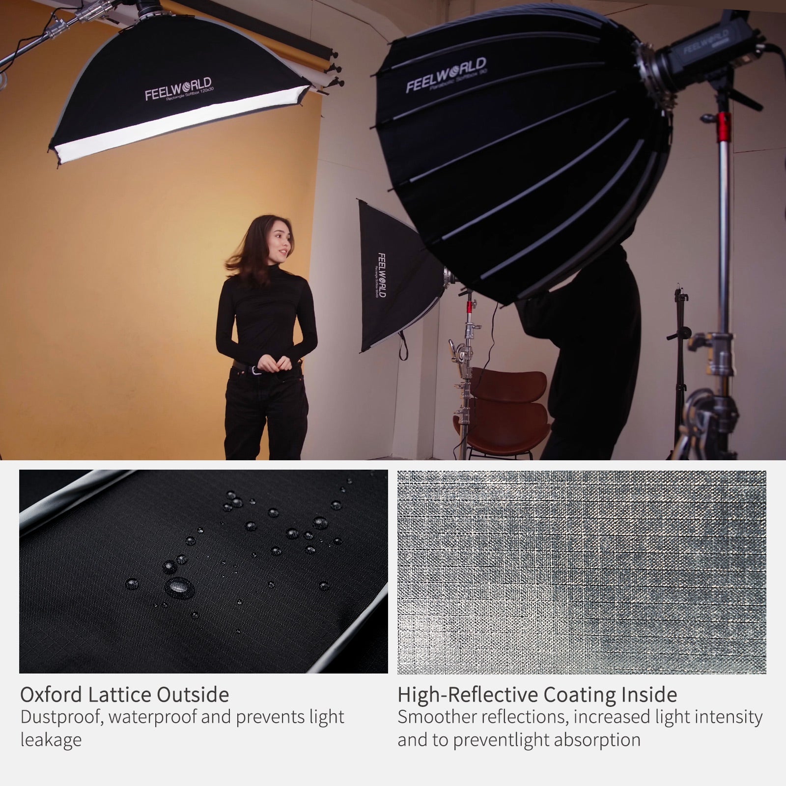 Feelworld FSP90 V2 Softbox parabolico 90cm Bowens