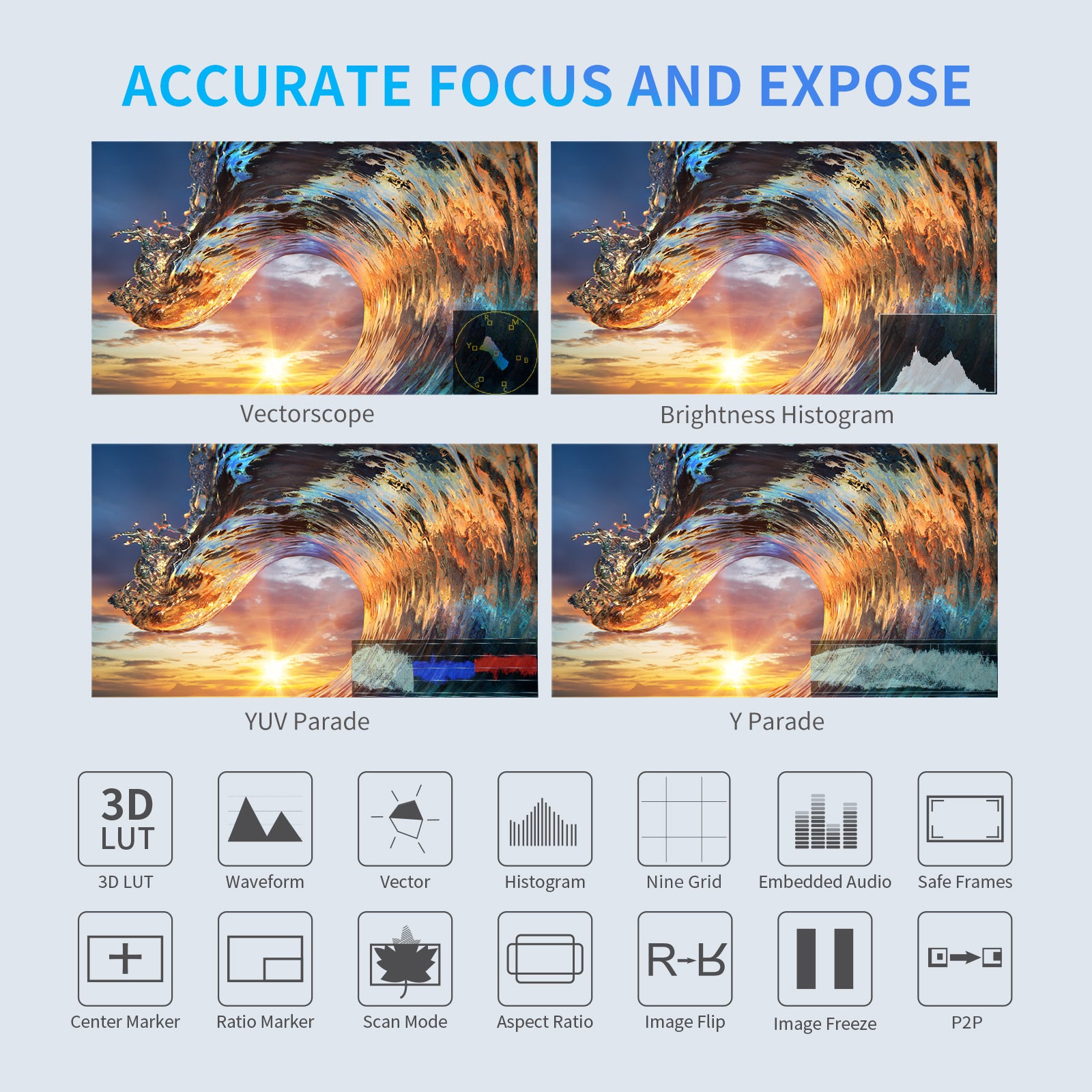 Feelworld F6 PLUSX 5,5" Monitor Camera Touch 1600nit HDMI