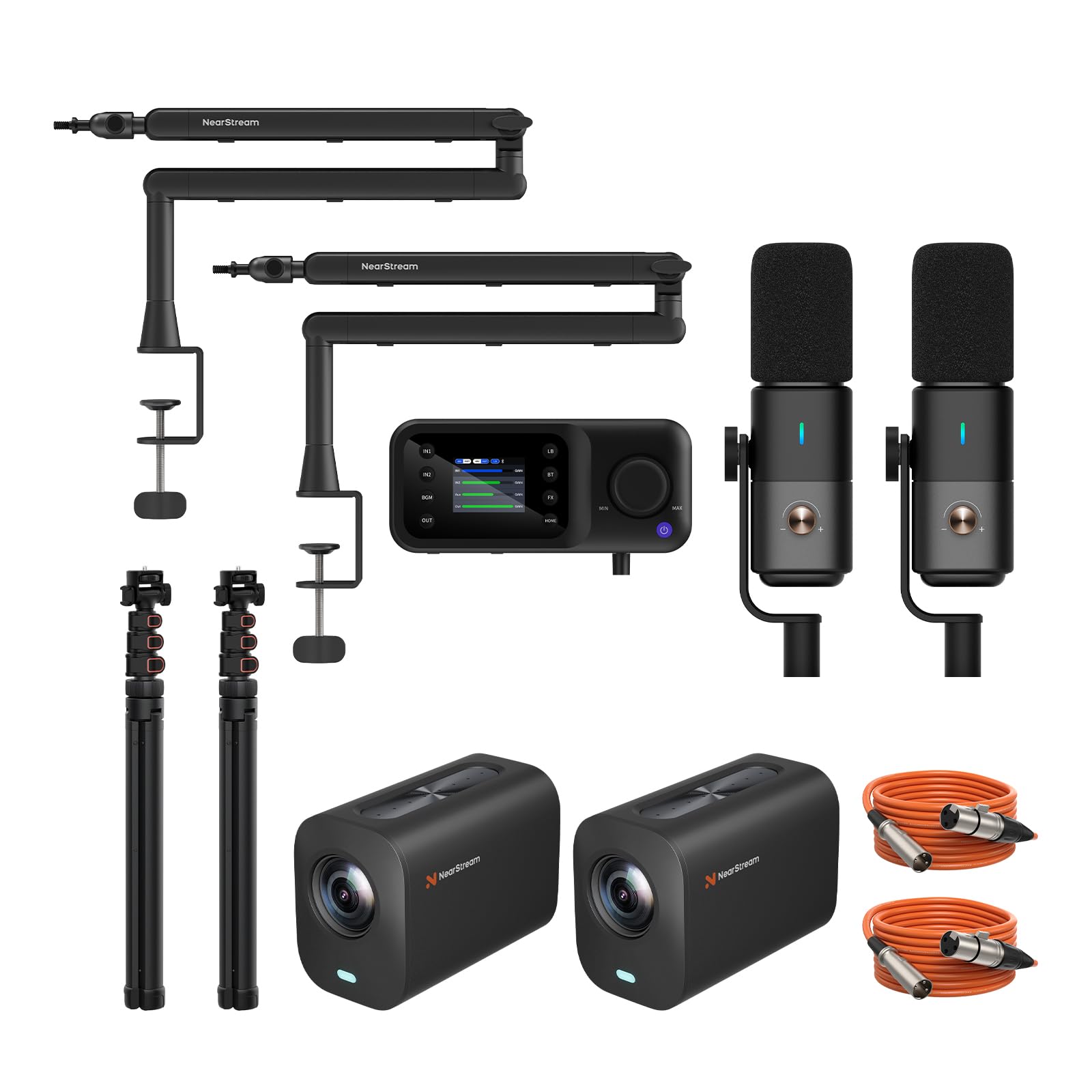 NearStream Camera PodPro Duo kit podcast streaming 4K 2 cam