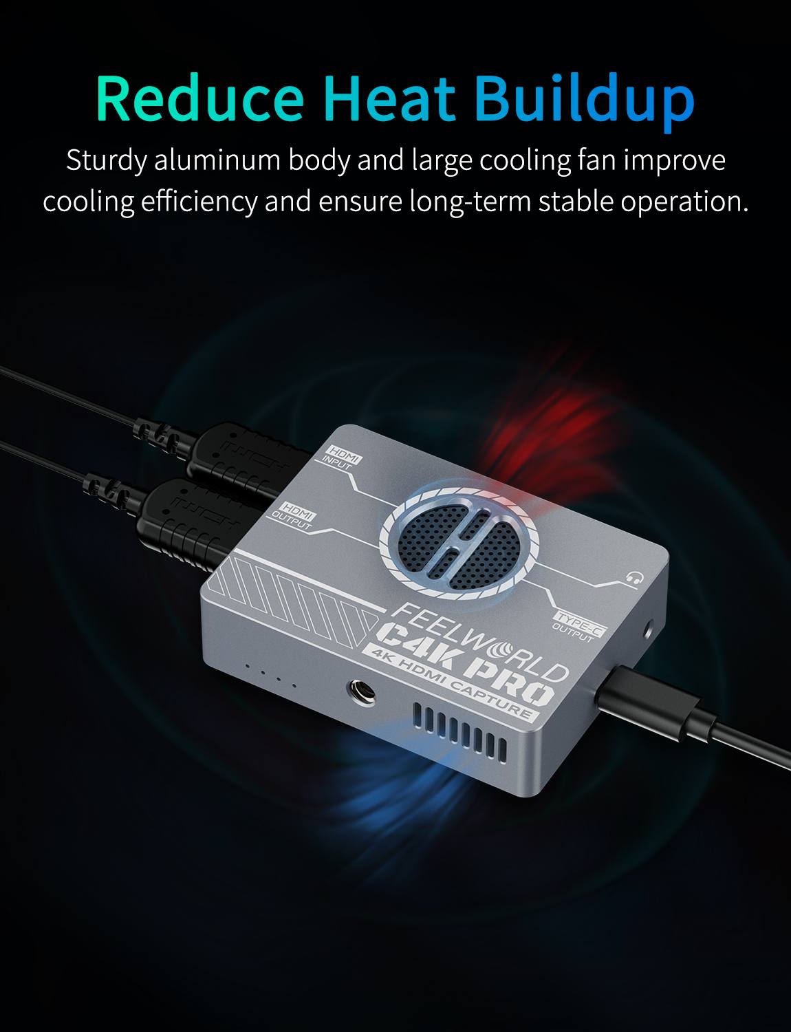 Feelworld C4K PRO Scheda Acquisizione 4K60 HDMI USB-C