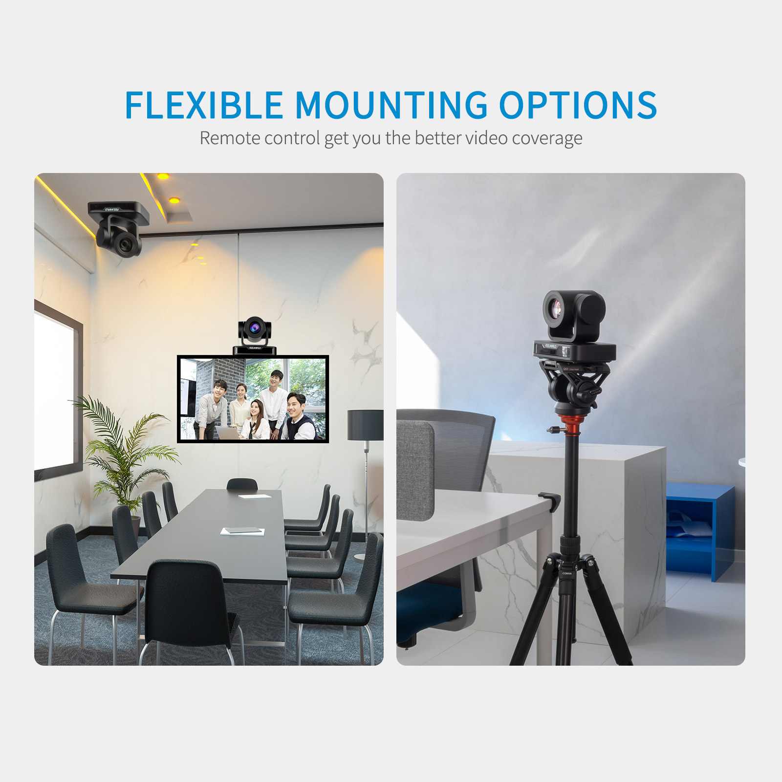 Feelworld USB10X telecamera PTZ streaming Full HD 1080p zoom 10X