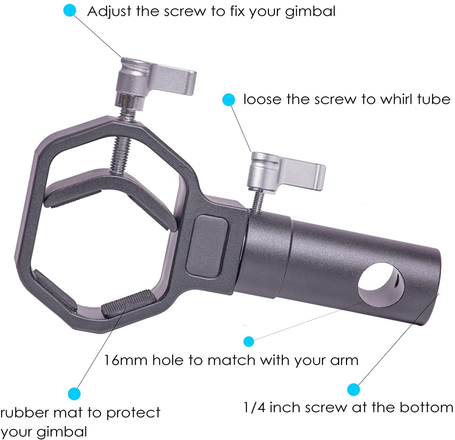 DigitalFoto TH02 Adattatore Gimbal Steadicam Gilet 15 kg