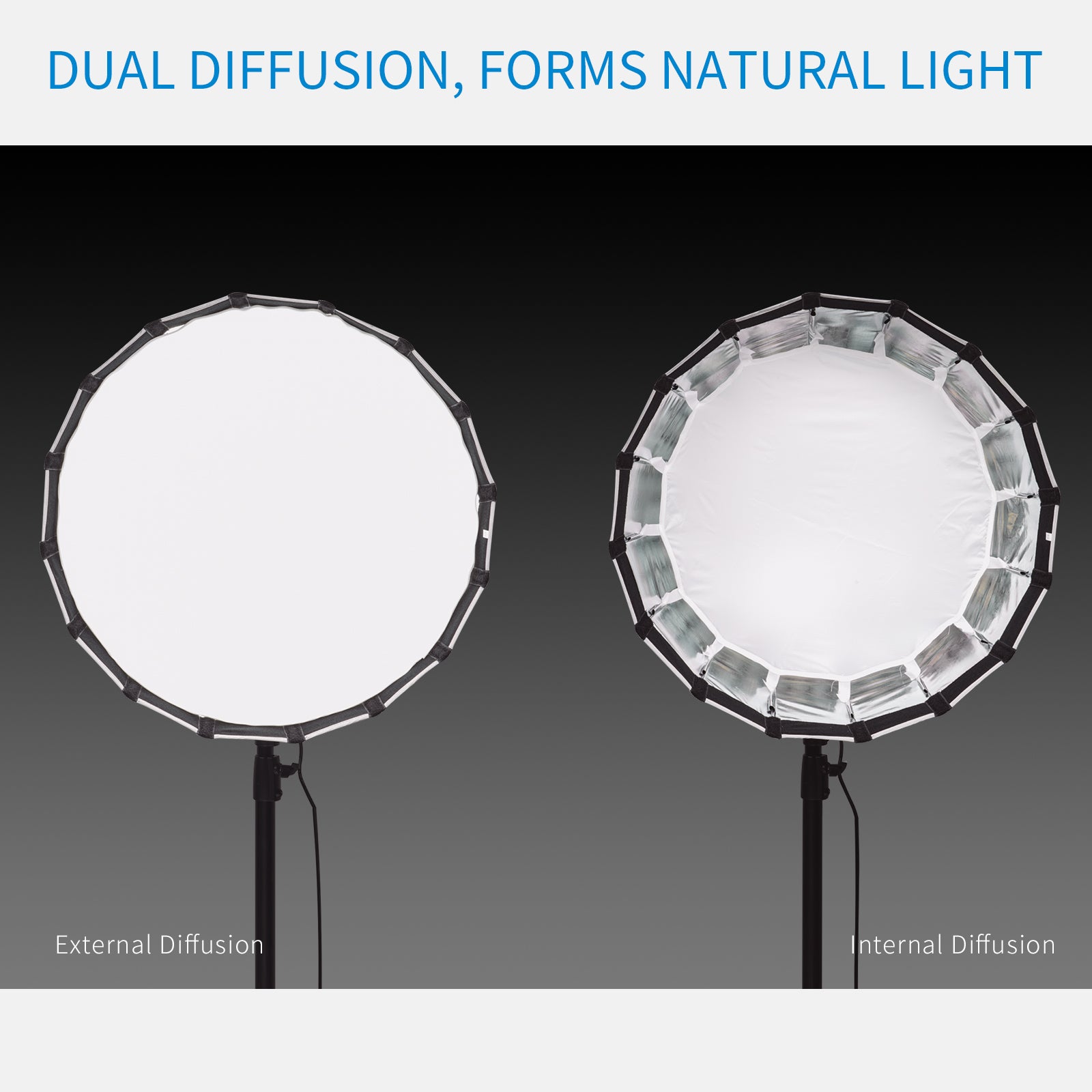 Feelworld FSP60 Softbox Parabolico 60cm Bowens Luce Video