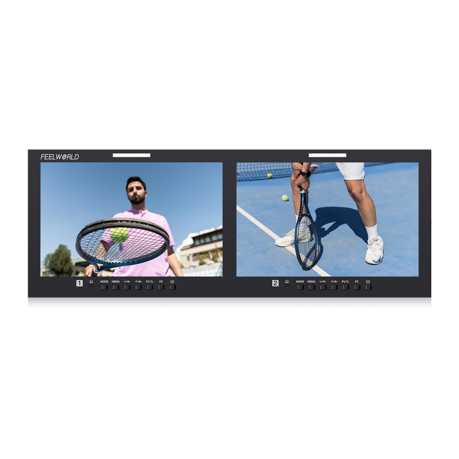 Feelworld D101 PLUS-H Monitor Broadcast Rack 4RU Dual 10.1"