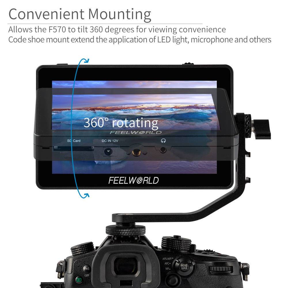 Feelworld F6 Plus Tilt Arm braccio per monitor 5.5"