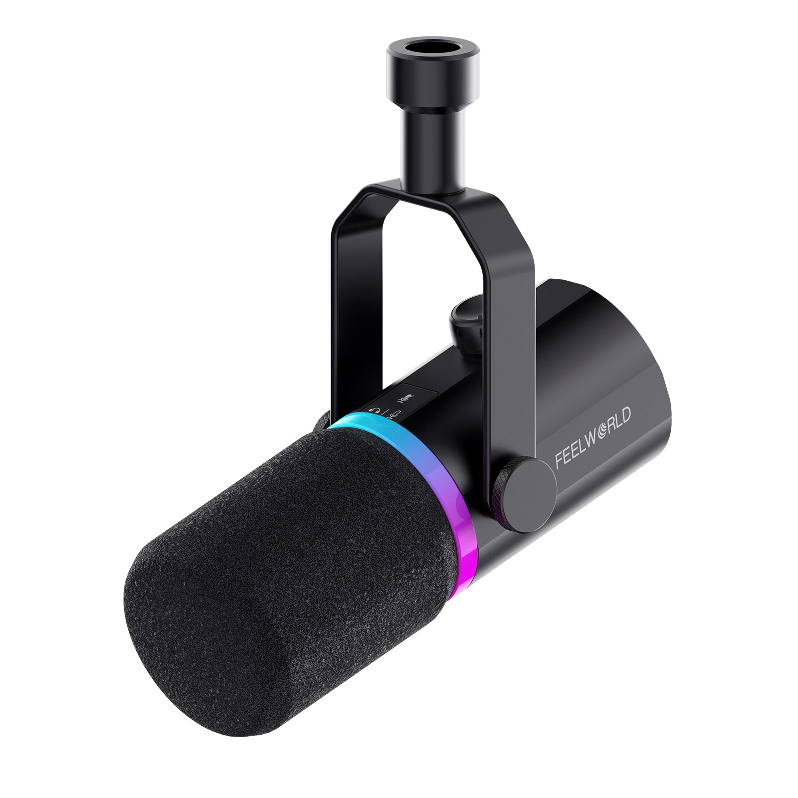 Feelworld PM1 microfono dinamico XLR USB nero streaming