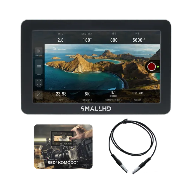 SmallHD Focus Pro RED KOMODO Kit monitor 5 pollici touchscreen