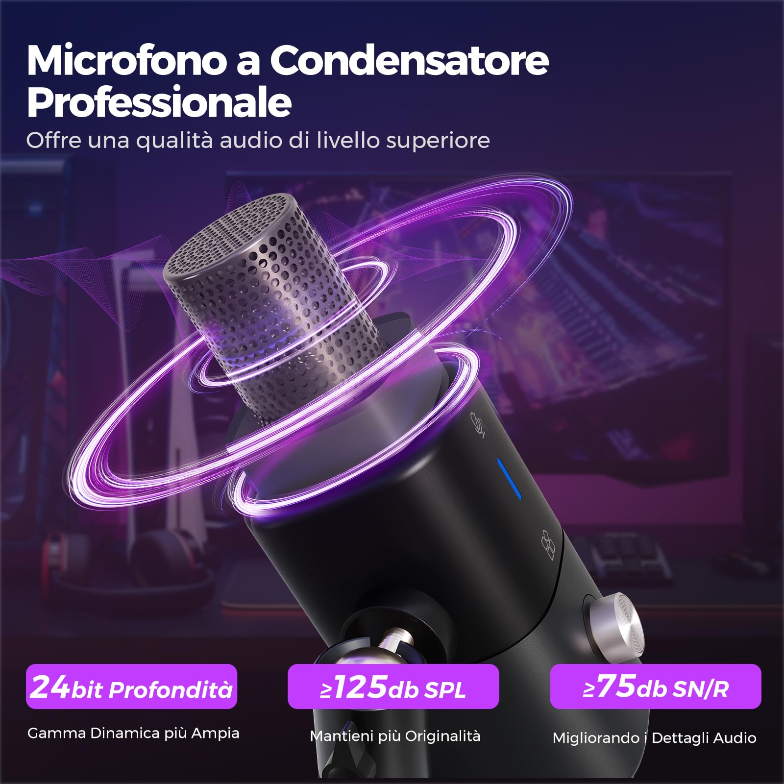 NearStream AM25X Gen3 microfono USB/XLR supercardioide