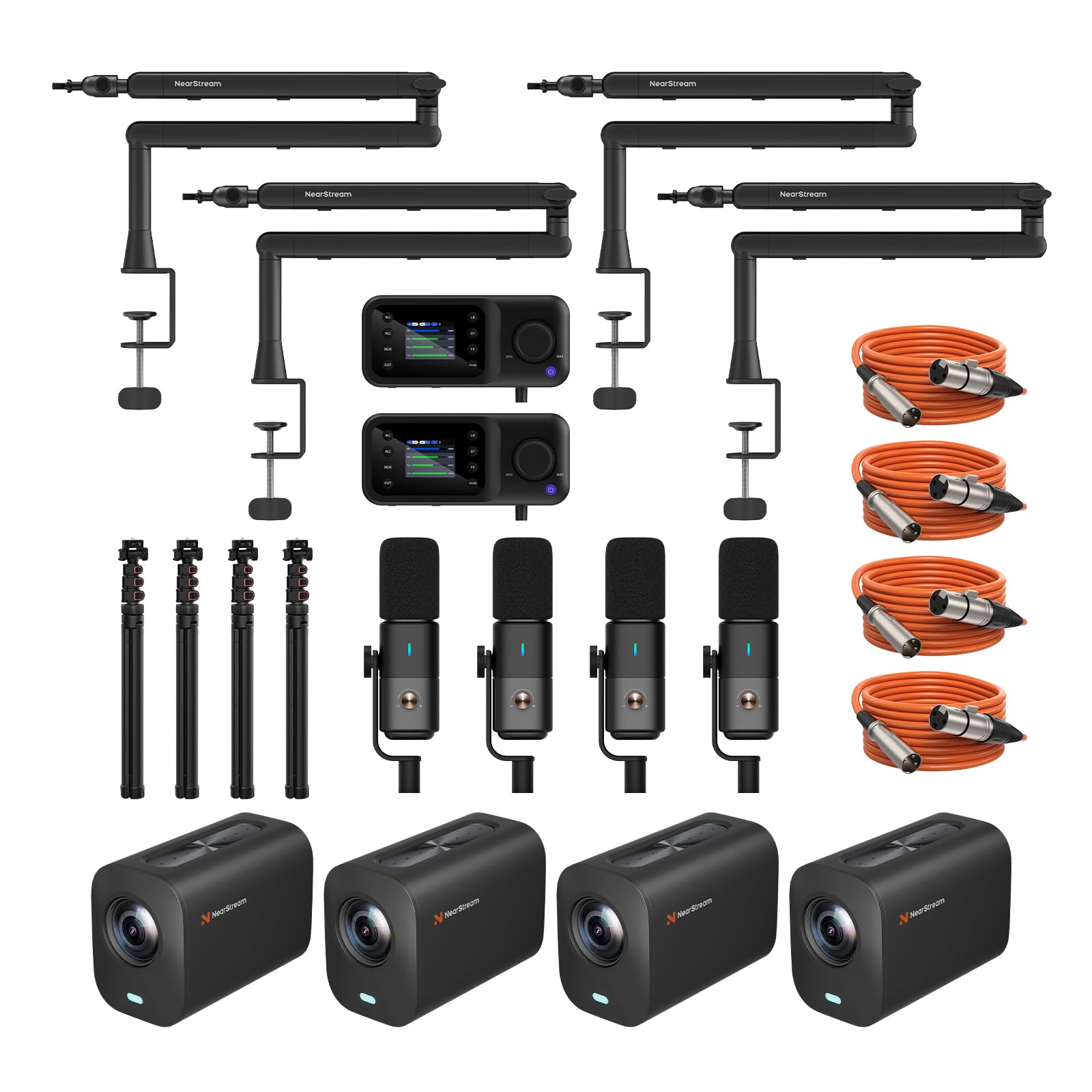 NearStream Camera PodPro Duo kit podcast streaming 4K 2 cam
