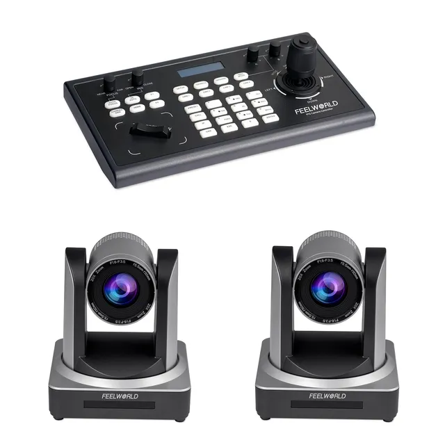 Feelworld KBC10 + 2 POE20X Kit PTZ Controller e Camere Live
