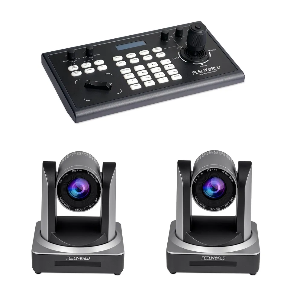 Feelworld KBC10 + 2 POE20X Kit PTZ Controller e Camere Live