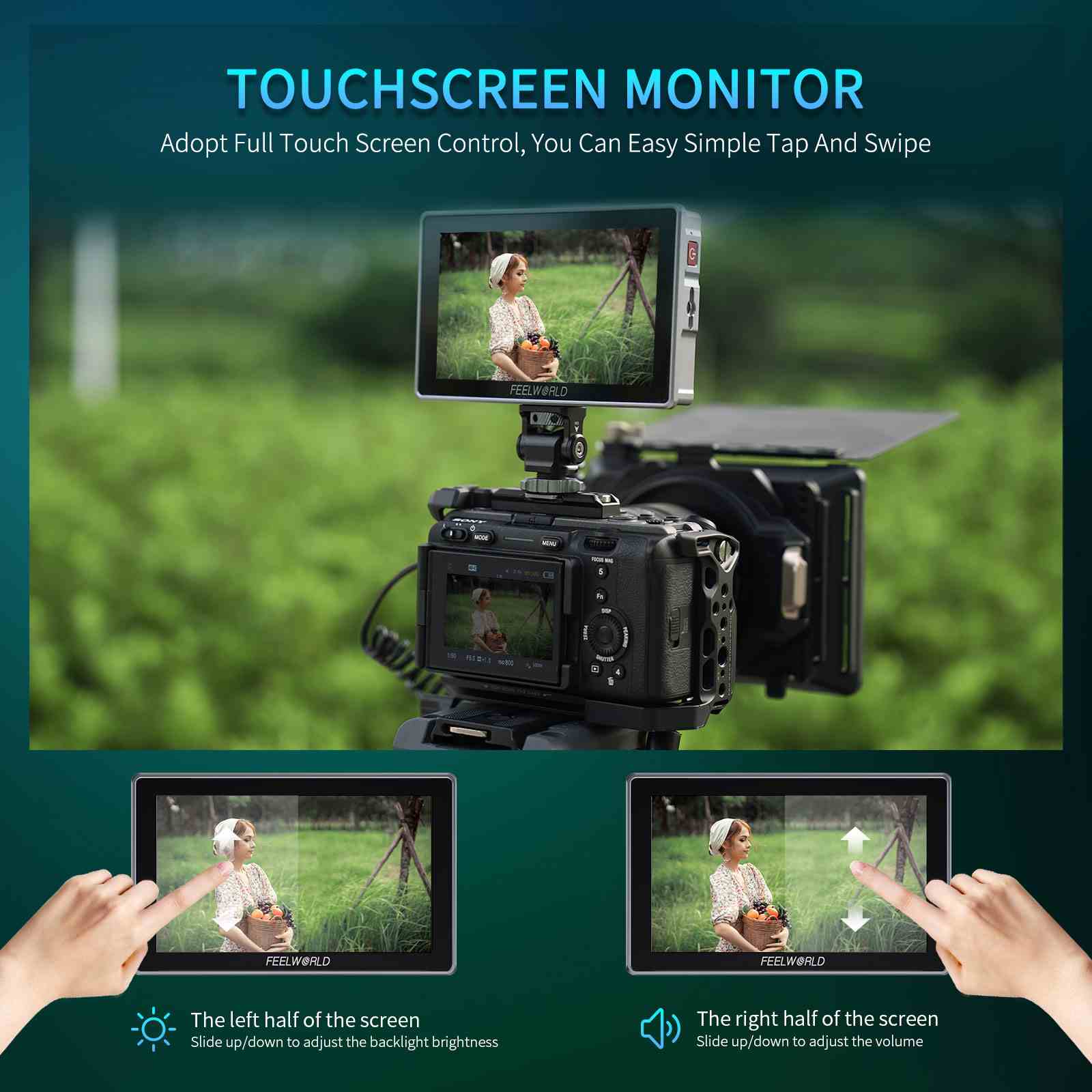 Feelworld H5 Monitor Camera 5.5" Touch 12G-SDI 1200nit
