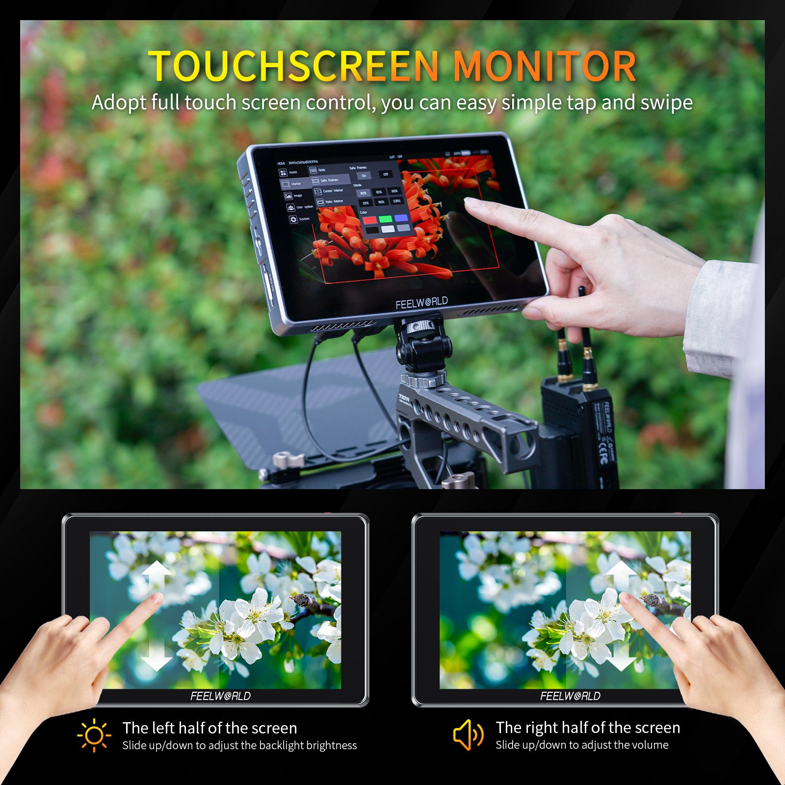 Feelworld S7 Monitor Camera 7" 12G-SDI HDMI 1600nit Touch