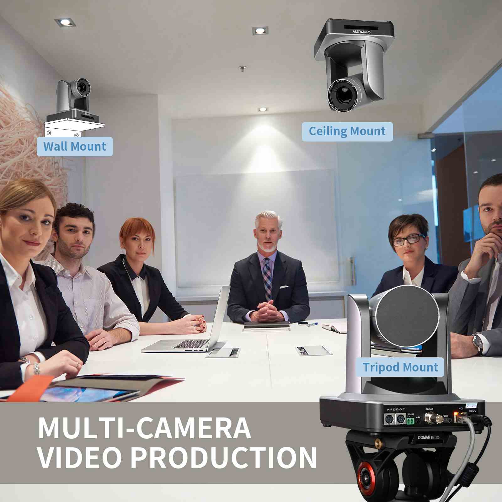 Feelworld POE20X Telecamera PTZ Live Streaming 20X Zoom PoE