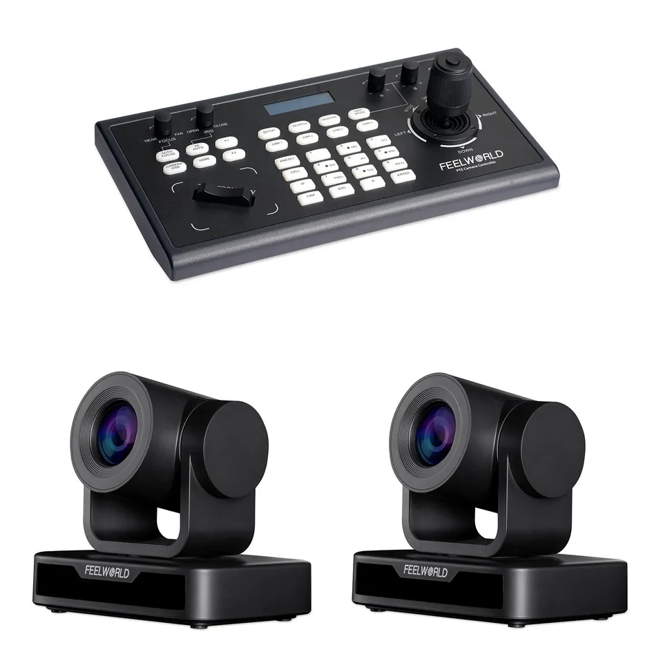 Feelworld KBC10 + 2 USB10X Kit PTZ Controller e Telecamere Bundle