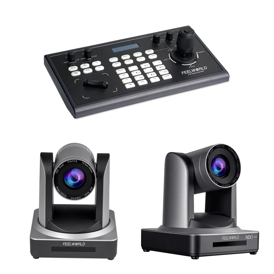 Feelworld KBC10 + POE20X + NDI20X Kit Regia PTZ 20X