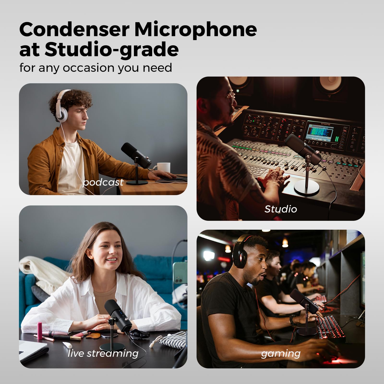 NearStream AM25X microfono USB/XLR con riduzione rumore