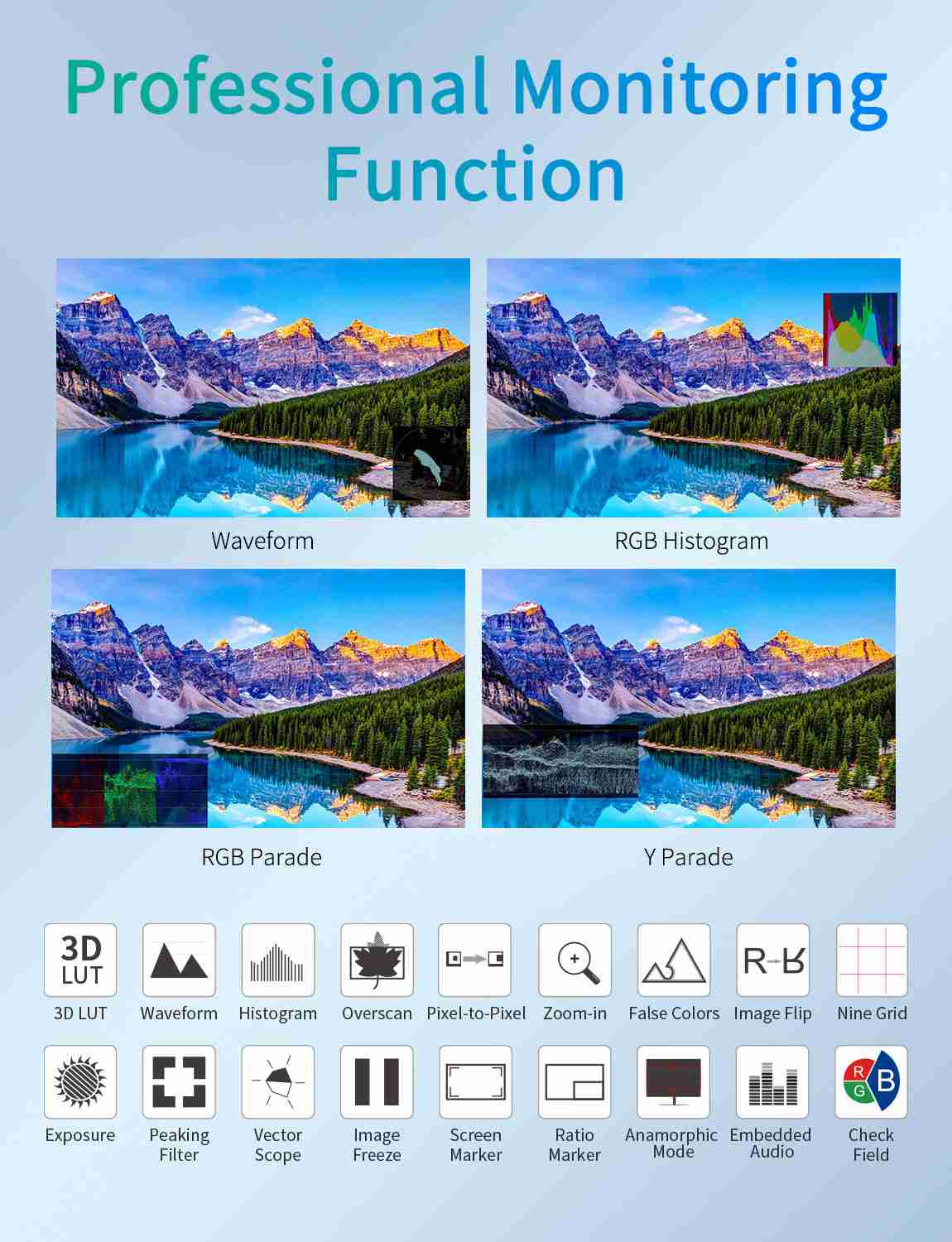 Feelworld T7S PRO Monitor 7" 2000nit SDI HDMI HDR LUT