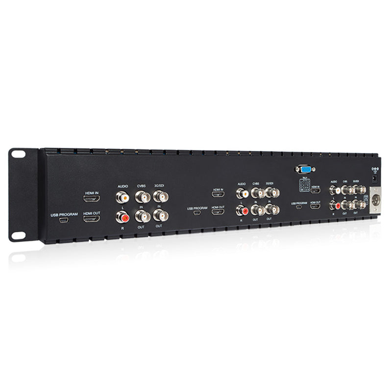 Feelworld T51 Plus monitor rack 2RU triplo 5,5" SDI HDMI