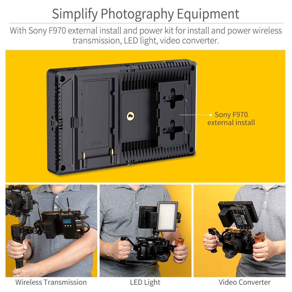 Feelworld F7 PRO Monitor 7 Touch 4K HDMI Standard