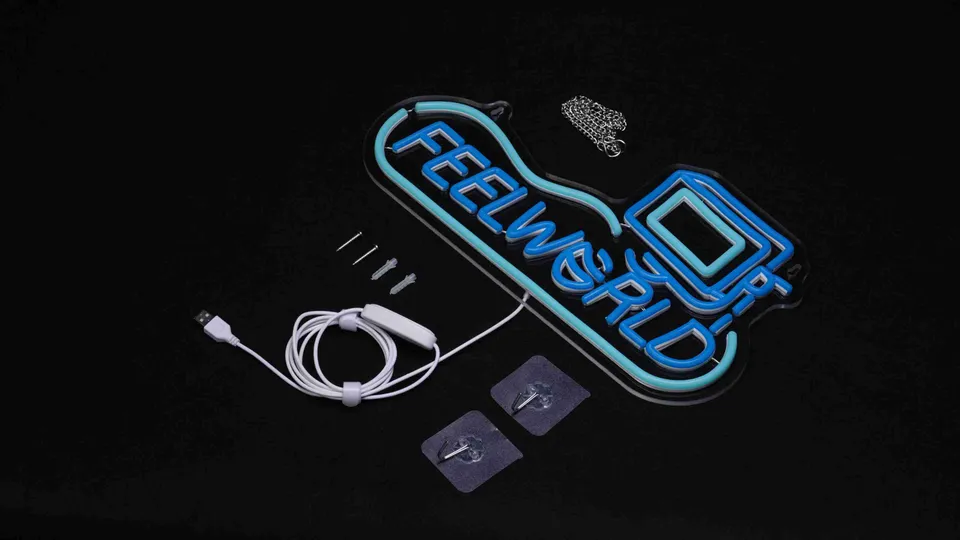 Feelworld Neon Glow Lights Lampada Neon LED decorativa