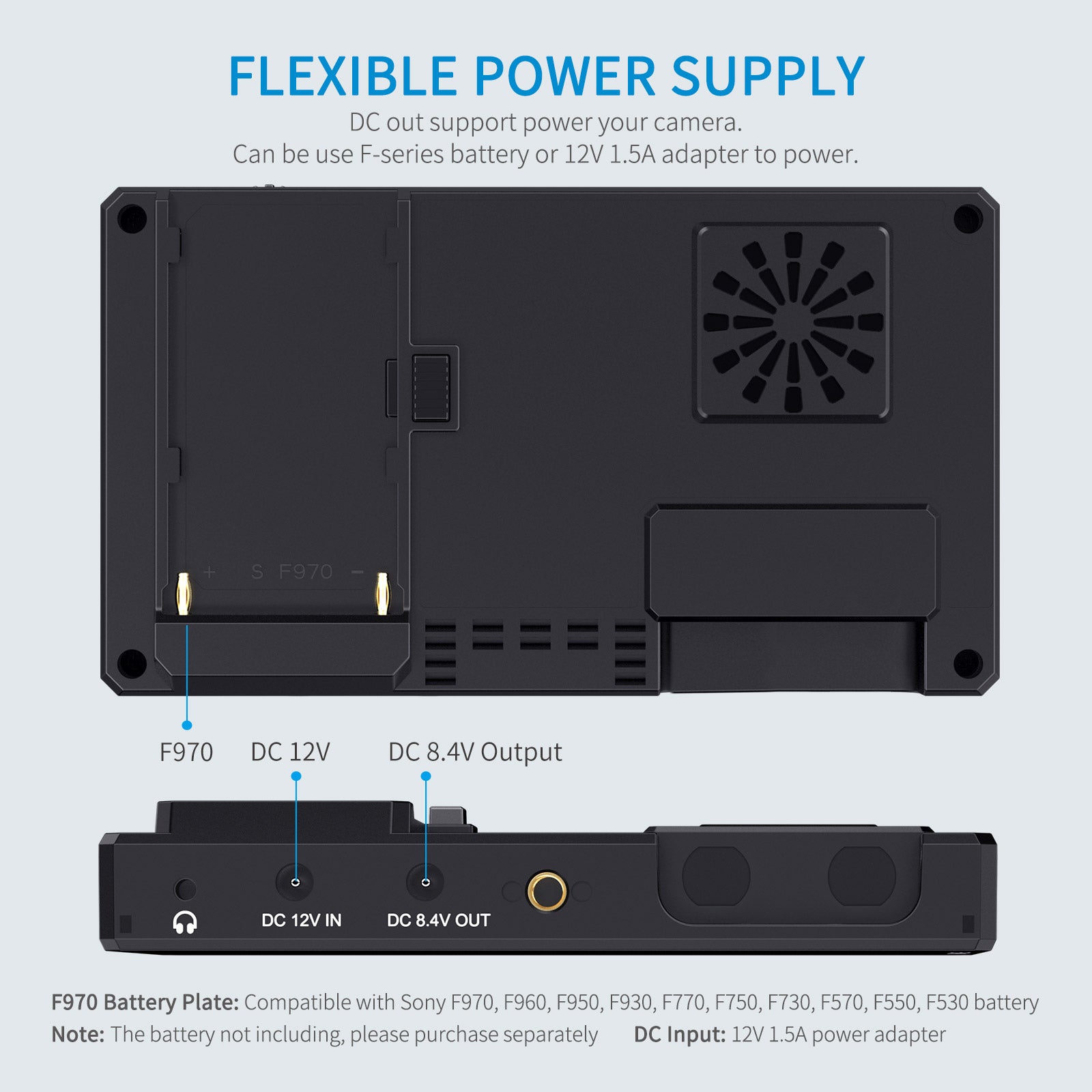 Feelworld CUT6 Monitor Camera 6" Recorder USB 1080p Touch