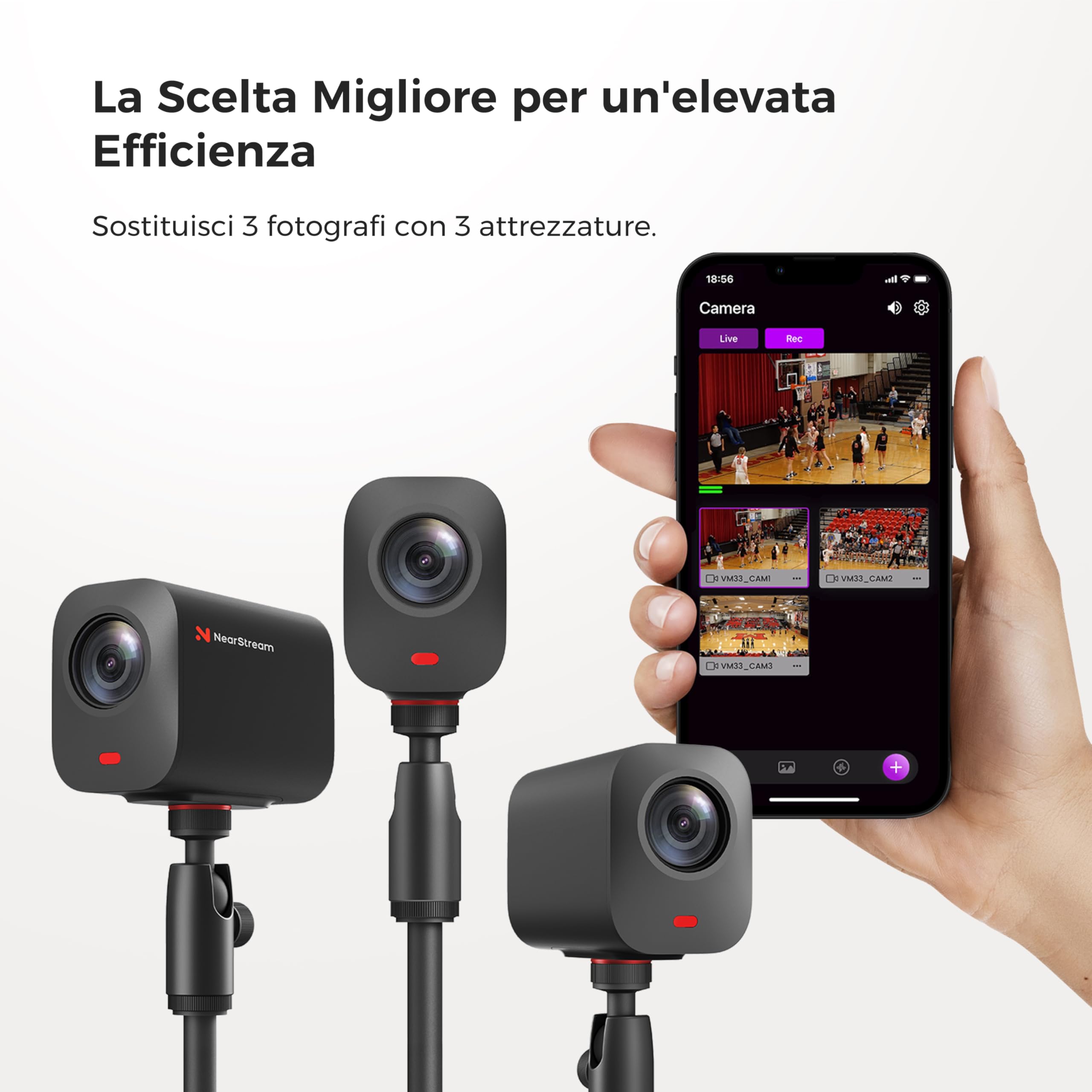 NearStream VM33 Gen 2 videocamera streaming wireless zoom 40X