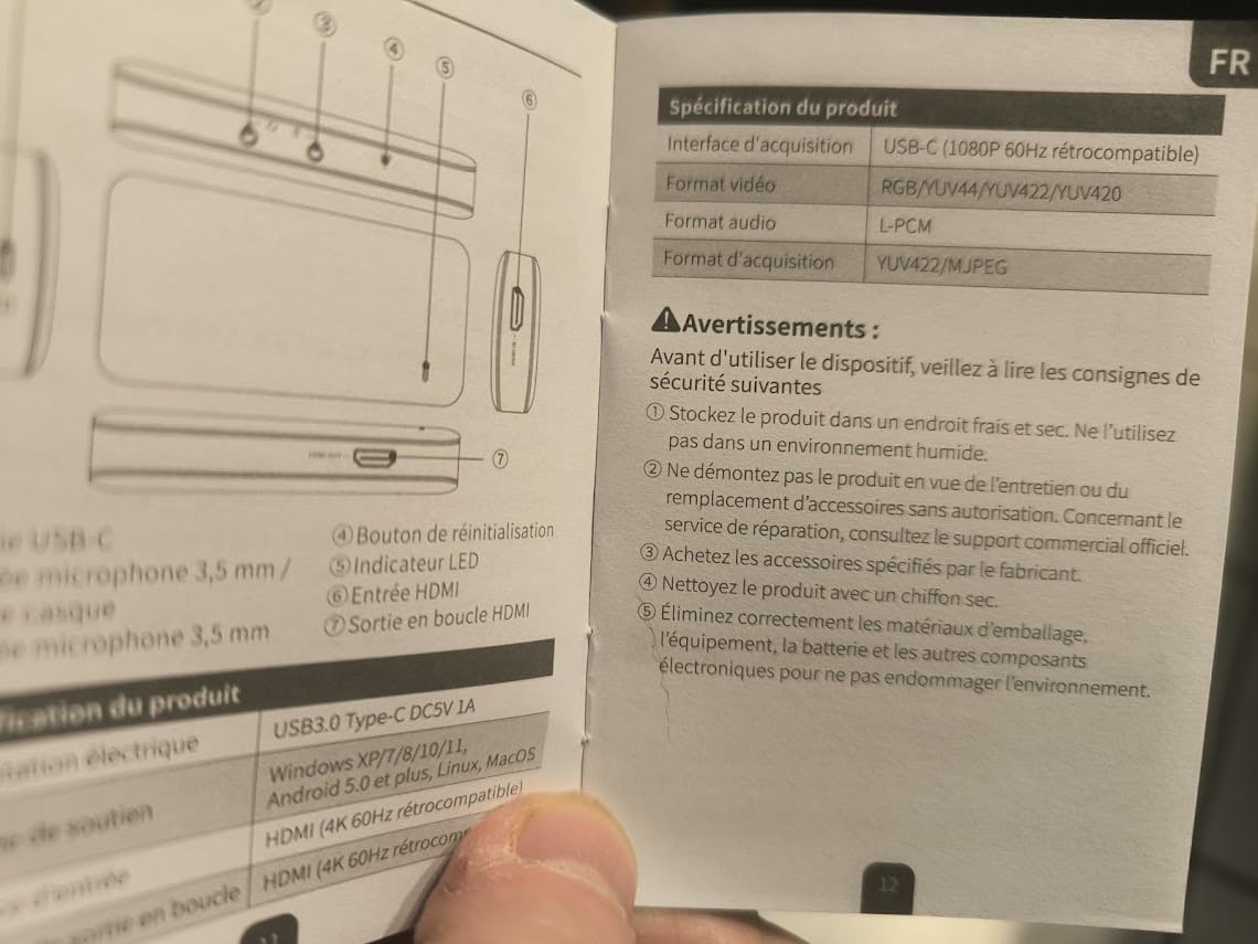 NearStream CCD10 Scheda di Acquisizione 1080p 4K Pass-Through PS5