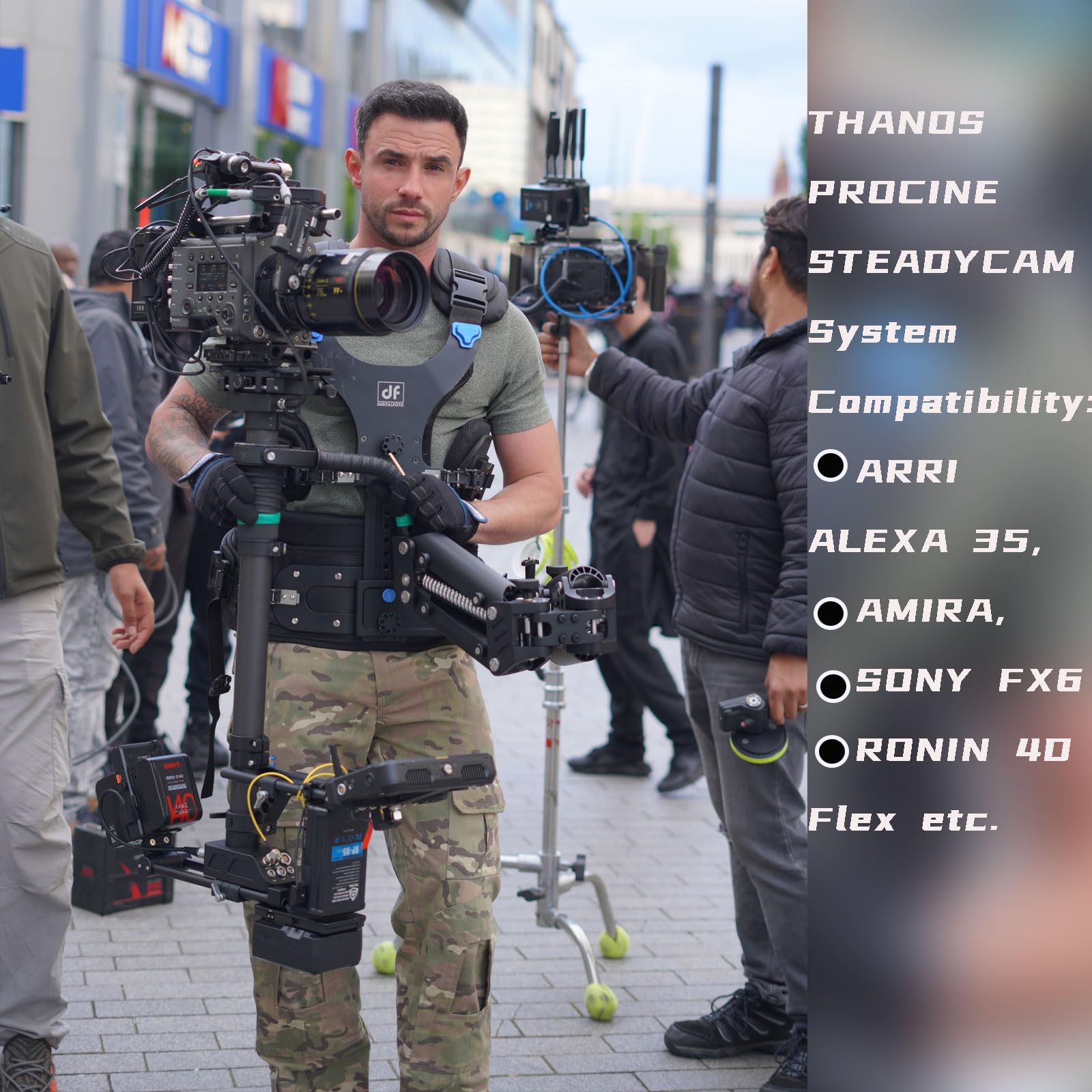 DigitalFoto Thanos PROCINE Steadycam Professionale 5-35 kg