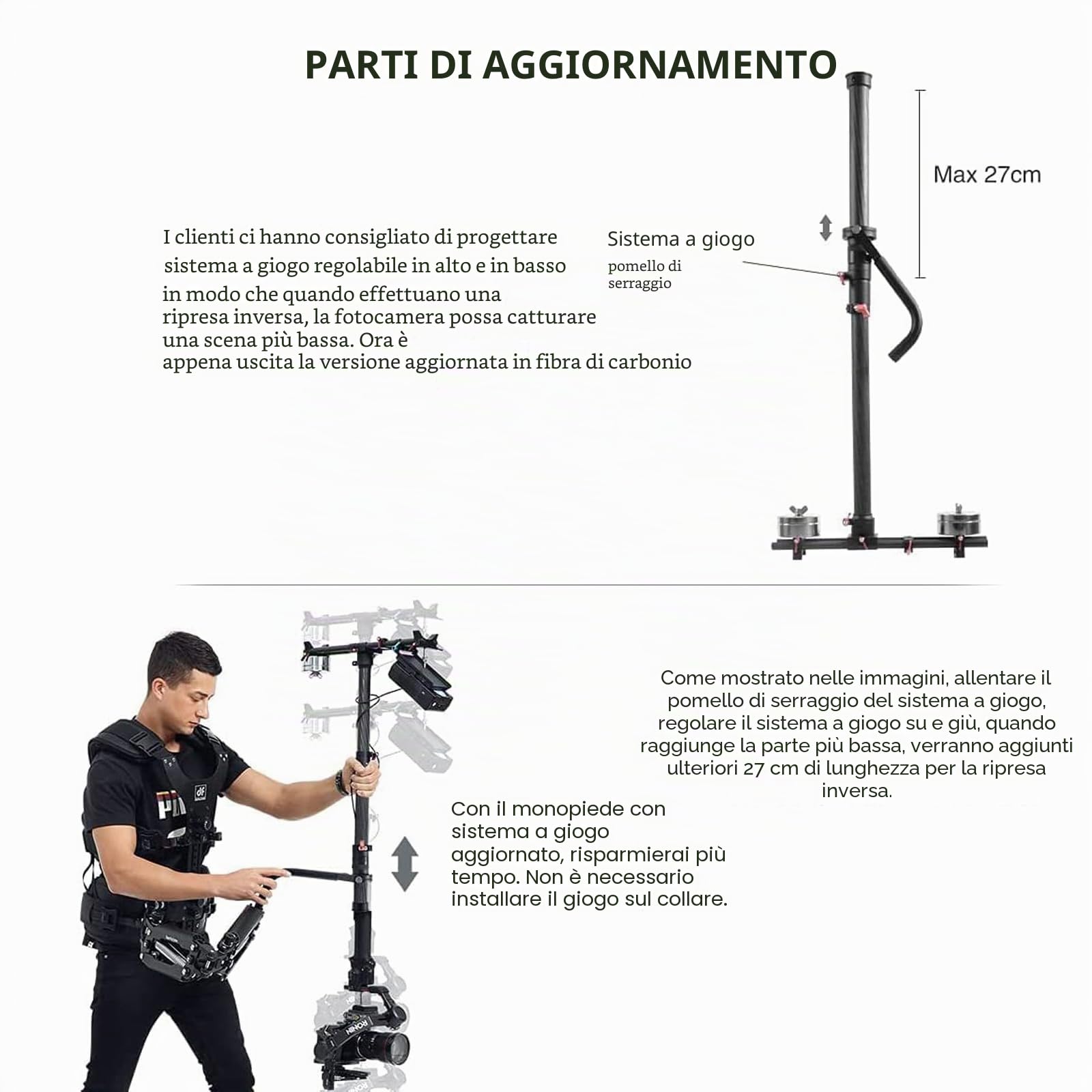 DigitalFoto Thanos Pro II steadycam vest per gimbal DJI